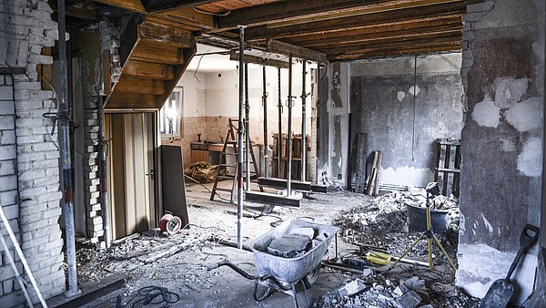 Ground-up renoviations of an outdated building